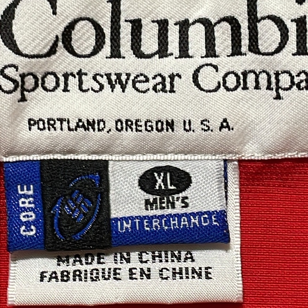 Columbia Men's Red Core Interchangeable Jacket. Very Good Condition. Size XL. - Picture 12 of 15
